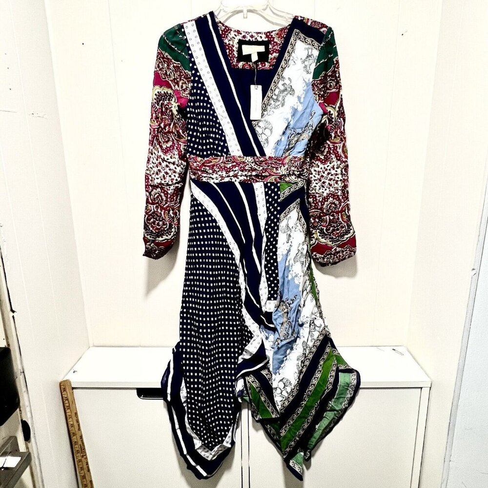 Anthropologie Moulinette Soeurs Istanbul Scarf Print midi Dress Size 2